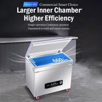 Machine d'emballage sous vide Dz-680 à grande chambre profonde et large pour fruits de mer, riz, briques, thé, haricots, noix, viande de porc, dattes, avec fonction d'impression - Vente en gros usine