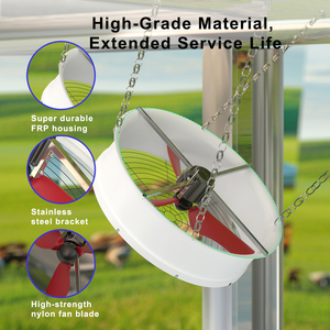 51 Inch Công Nghiệp Gia Cầm Quạt Thông Gió Treo Nhà Kính Thông Gió Không Khí <span class=keywords><strong>Fan</strong></span> Hâm Mộ Mũ Trùm Gia Cầm Trang Trại Làm Mát Không Khí <span class=keywords><strong>Fan</strong></span> Hâm Mộ - Product Image 6