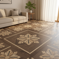 Parquet stratifié en chêne blanc de haute qualité, lisse, pour cuisine, salon, villa, espaces commerciaux, 5 ans et plus