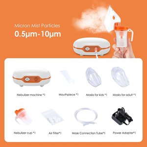 Fitconn grado médico Mini nebulizador forma inhalador para niños adultos cómodo DC compresor máscara para <span class=keywords><strong>tos</strong></span> asma - Product Image 6