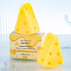 メンズハーバルフェイスソープチーズ石鹸ダニ除去洗浄用ソリッドバーソープ - Product Image 3