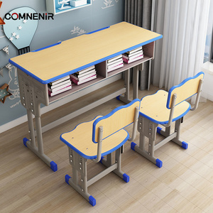 Set Scrivania e Sedia per Studenti Personalizzabile, Arredo Scolastico Regolabile per Scuola Primaria in Metallo - Product Image 4