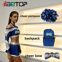 Tenues de cheerleading en gros pour femmes, uniformes de cheerleading Allstar, design blanc, robe de cheerleaders, uniforme de cheerleading de haute qualité