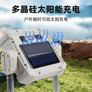 Led Camping Lamp Solar Rechargeable 360 Degree Rotatable With <b>Hook</b> For Outdoor Indoor Use - Product Image 3