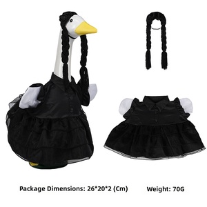 Nouvelle robe de canard de style Halloween pour la terrasse. Cosplay de Wednesday en tant que personnage principal de la <span class=keywords><strong>famille</strong></span> Addams. Vente directe d'usine. - Product Image 3