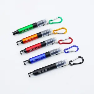 Benutzer definierte Multifunktions-Touchscreen Handy halter Kugelschreiber LED leuchten Logo Stift mit Karabiner
