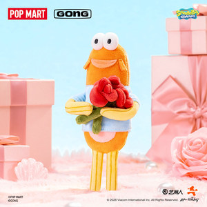 Novedad 2026: Cajas Sorpresa 100% Originales GONG de la Serie Romántica de Peces de Bob Esponja, Lindos Muñecos de Peluche y Colgantes Decorativos de Peluche - Product Image 5