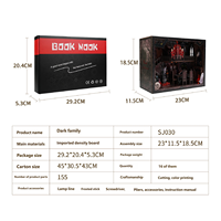 Kit de maison miniature DIY Dark Family - Maison de poupée en bois de style gothique avec décorations effrayantes