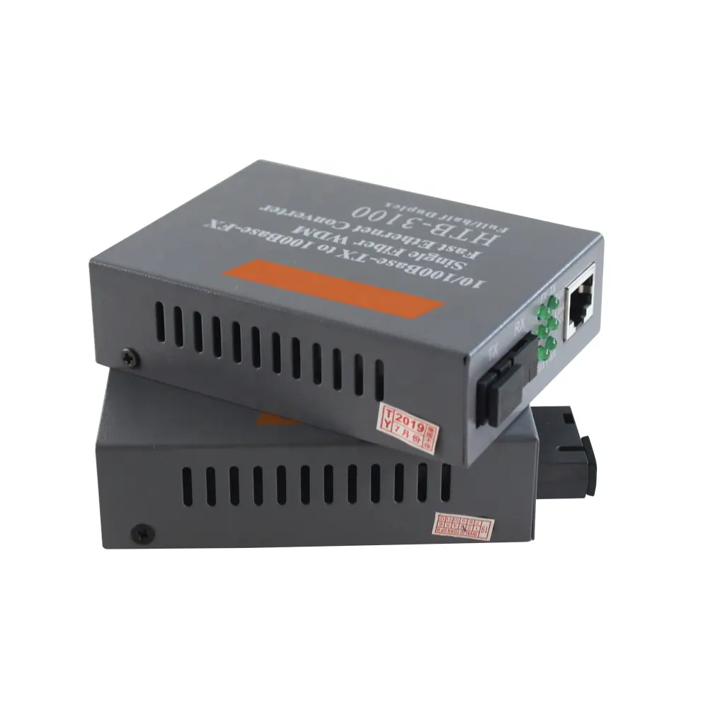 Groothandel Oem Single Mode Single Ethernet Mini Fiber Media Converter Schakelaar Gigabit Fiber Optische Media Converter