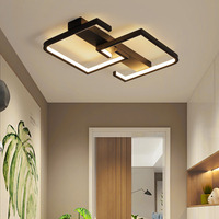 Plafonnier LED Double carré en acrylique au Design nordique moderne, Design créatif, nouveau modèle, idéal pour un couloir, 2022