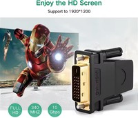 Adaptateur DVI UGREEN bidirectionnel, convertisseur DVI mâle vers femelle, adaptateur haute vitesse DVI-D 24+1 mâle vers femelle
