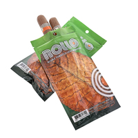 Sac à fermeture éclair de taille personnalisable emballage de fumée hydratant pour cigares roulés à la main pochettes à fermeture éclair en plastique PET BOPP étanches à l'humidité
