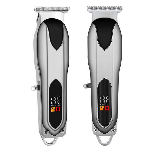 Rechargeable USB-Powered Electric Hair Clippers & Trimmer Cordless Stainless Steel Blades Adjustable Length 120 Minutes Runtime