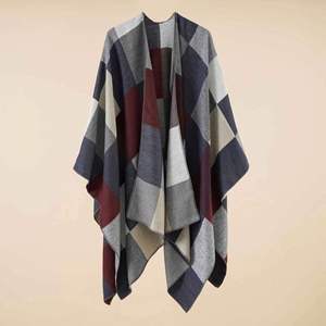 Wholesale Wool 150*130cm Women's Winter <b>Poncho</b> Scarves Cape Wrap Pashmina Shawls - Product Image 1