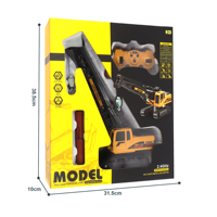 8CH 2,4G Outdoor Boys' Strongest Alloy Juguete de grúa para niños RC Modelos de grúa RC Crane Toy