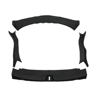 Pare-chocs de seuil anti-rayures 4 pièces barre de protection de seuil de porte de voiture de coffre arrière pièces d'accessoires automobiles