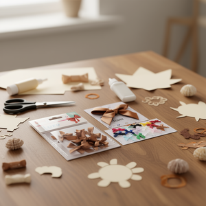 Fiocchi in nastro color caffè da 10 mm di Ilan Lazo per artigianato e decorazioni - Product Image 3