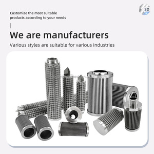 Kim loại thép không gỉ gấp <span class=keywords><strong>stainer</strong></span> Cartridge rửa ngược các hóa chất tan chảy Lọc yếu tố thiêu kết cảm thấy xếp li lưới lọc - Product Image 5