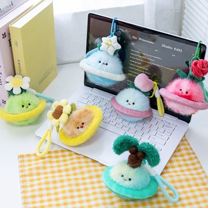 Ciondolo Peluche a Forma di Piccolo Pianeta, Ciondolo Peluche a Forma di Piccola Fiore, Charm per Borse, Regali di San Valentino, Giocattoli di Peluche - Product Image 4