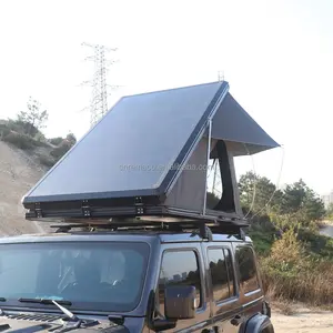 Groothandel Camping Waterdichte Automatische Pop-Up Hard Shell 4 Persoons Jeep Aluminium Auto Dak Tenten Wig Dak Tent