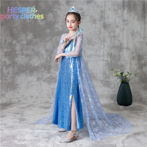 ชุดเดรสปาร์ตี้ลูกไม้สุดหรูแบบเอลซ่า คอลเลคชั่นใหม่จาก HESPER ชุดคอสเพลย์วันเกิดสำหรับเด็ก พร้อมชุดสูทสำหรับเจ้าหญิงน้อย - Product Image 2