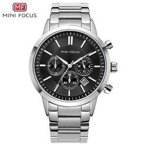 2025 Mini Focus MF0188G marca Original reloj cronógrafo de pulsera para hombre Klokker azul hielo impermeable moda reloj inteligente de cuarzo para - Product Image 4