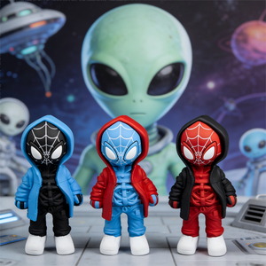 Rukioo Portable 63mm-3 Zinc Alloy & Plastic Alien Design <b>Herb</b> <b>Grinder</b> for Tobacco & Spice - Product Image 3