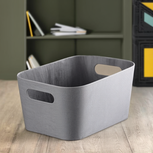 Cesta <b>plastica</b> (23x30x15cm) Grey Art.10 - Product Image 3