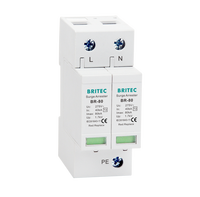 Parafoudre BRITEC BR-80 4P 275V AC Type 2 T2 80kA Dispositif de protection IP20