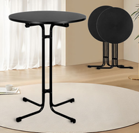 Tables pliantes en plastique robustes et pliables, design moderne, pour usage extérieur/intérieur, jardins