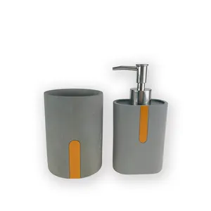 Di lusso di colore <span class=keywords><strong>grigio</strong></span> Scuro <span class=keywords><strong>set</strong></span> <span class=keywords><strong>Bagno</strong></span> di Casa di cemento marmo <span class=keywords><strong>bagno</strong></span> <span class=keywords><strong>set</strong></span> di <span class=keywords><strong>accessori</strong></span> - Product Image 1