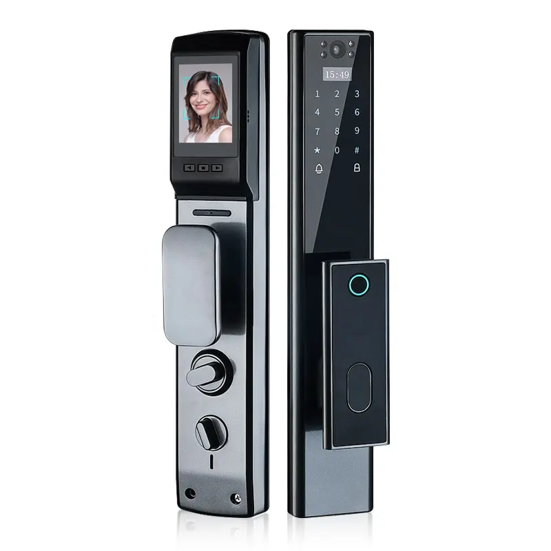 Tediton Безопасность цифровой отпечаток пальца Смарт камера дверной замок