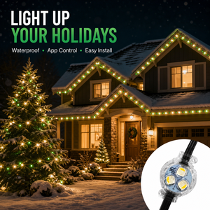 Luces <span class=keywords><strong>LED</strong></span> de píxeles para exteriores con gemas, de 30 mm, RGB, permanentes, para Navidad, DC12V DC48V, venta al por mayor - Product Image 3