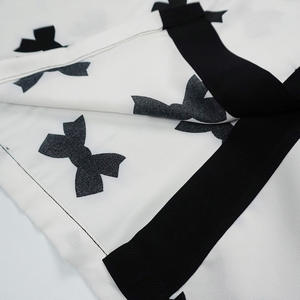 Conjunto de pijamas de tela tejida de poliéster suave de gran tamaño con logotipo personalizado para mujer, ropa de dormir de ocio transpirable para otoño y primavera - Product Image 5