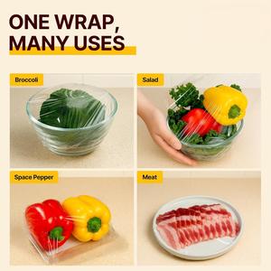 Film alimentaire en plastique avec coupeur coulissant amovible, rouleau de film transparent de qualité alimentaire, épais, résistant et durable - Product Image 3