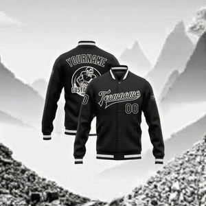 Chaquetas de Cuero Estilo Bomber Vintage Personalizadas con Letras para Hombre y Mujer, Parches Bordados de Equipos Escolares, Tela de Lona - Product Image 3