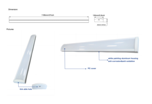 Luz LED Enrollable de 4 Pies, Conectable, Alimentada por CA, Regulable, para Uso Industrial, Comercial y Residencial, con Certificación ETL, CETL y DLC - Product Image 6