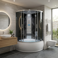 Cabine de douche intelligente de style classique avec cadre en aluminium et affichage numérique pour salle de bain de ferme