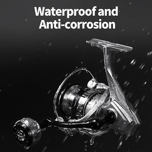 Moulinet de pêche à lancer série HT, <span class=keywords><strong>bobine</strong></span> en métal, poignée en aluminium CNC, rapport de transmission 5,2:1, 12+1 roulements à billes, eau salée, rivière, lac - Product Image 6
