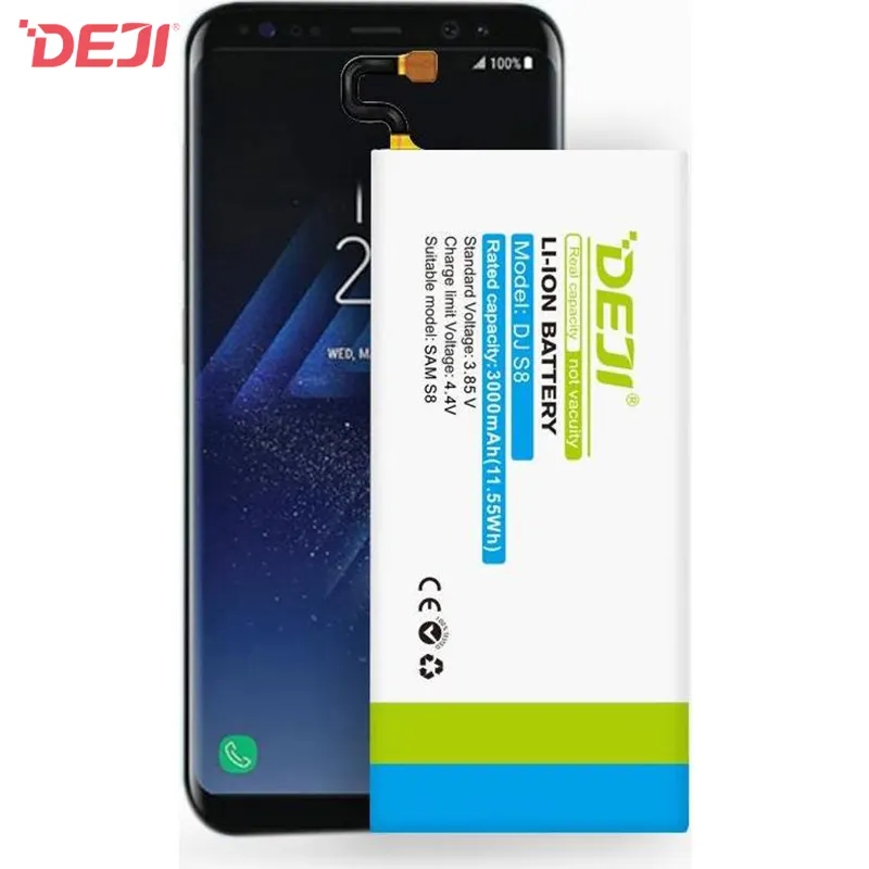DEJI brand mobile phone battery for Samsung Galaxy S8 N950F N9500 N9508 EB-BG950ABE with full capacity 3000mah