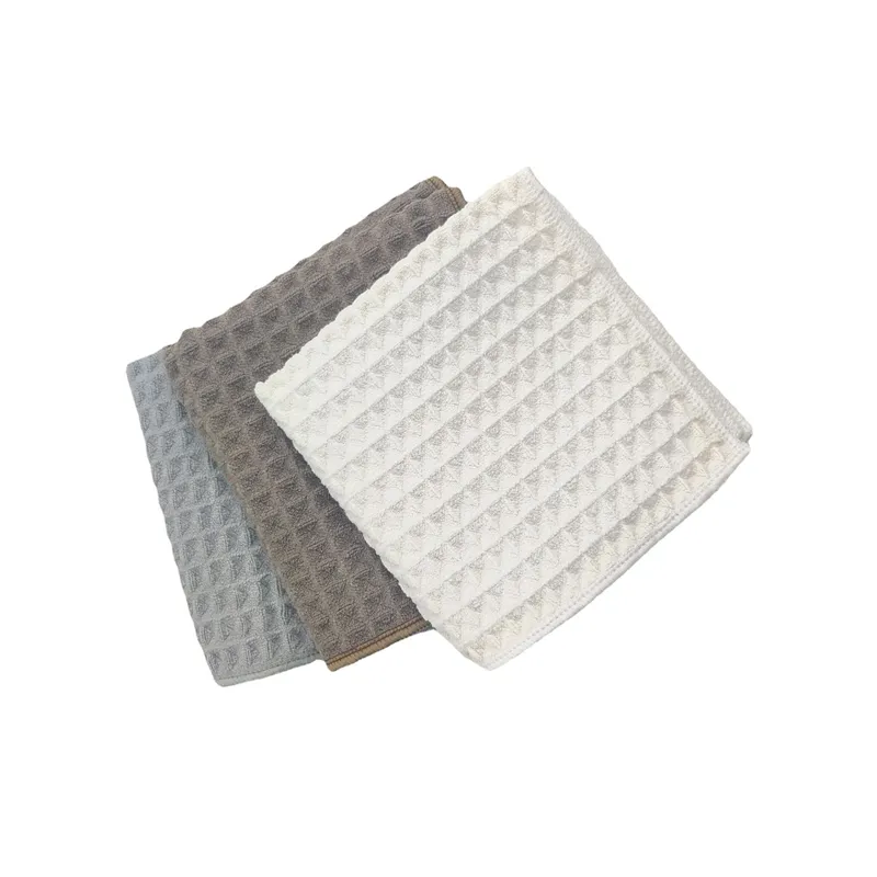 Wholesale 16inch X 16inch 350gsm Waffle Dish Towel Kitchen Cotton Waffle Weave Kitchen Dish Towel