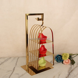 Dessert Server Stand Bird Cage a forma di Cupcake Muffin espositore <span class=keywords><strong>per</strong></span> frutta Snack antipasto <span class=keywords><strong>per</strong></span> banchetti festa di compleanno di nozze - Product Image 5