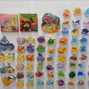 DL Custom Pokemond Ball 3D Fridge Magnet Shikishi Artboard Set Anime Collectible Decorative Magnetic Sticker Table Game Home - Product Image 5