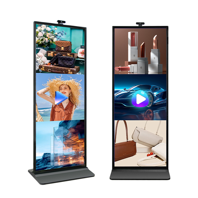 Full Display Advertising Digital Signage With Camera and Microphone to AI Interactive