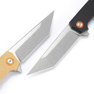 Couteau de poche personnalisable de qualité OEM, marque HK, lame pliante en acier à haute teneur en carbone ultra-affûtée, manche en aluminium, 20 cm, camping, randonnée - Product Image 4