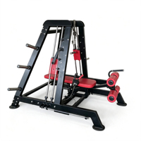 Équipement de fitness commercial multifonctionnel : Banc inclinable, Presse épaules et pectoraux, Machine Smith à double système de puissance