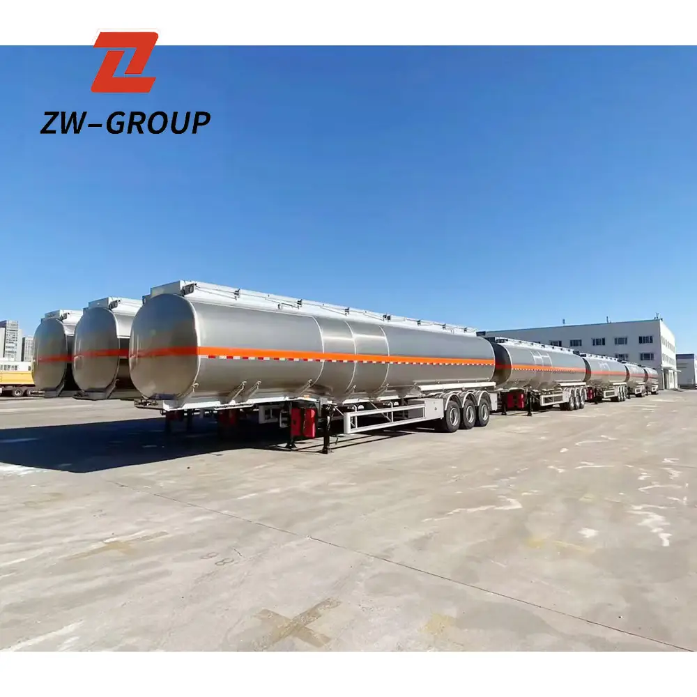 दुबई में ZW ग्रुप 3 एक्सल 45000 लीटर 30 टन एलपीजी ईंधन टैंक सेमी ट्रेलर प्रोपेन गैस एलपीजी टैंकर ट्रेलर