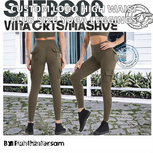 Leggings de Compresión de Secado Rápido con Logotipo Personalizado, Spandex/Nailon, Ajustados, Cintura Alta, Tallas Grandes, Diseño a Cuadros, para Gimnasio y Fitness - Product Image 2