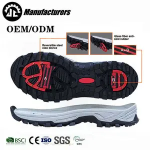 Fábrica por atacado Novos Materiais Ice Brake Shoes Sole Terrain Grip Sole RB + MD Aço Nail Grip Sole Anti Slip Sneakers Sole