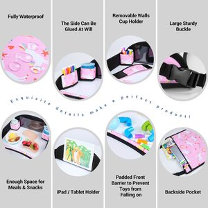 Free sample Foldable Kids Adults Travel Tray Cover Airplane Tray <b>Table</b> for Activities Games and Meals Use or Train <b>Toddlers</b> - Product Image 5